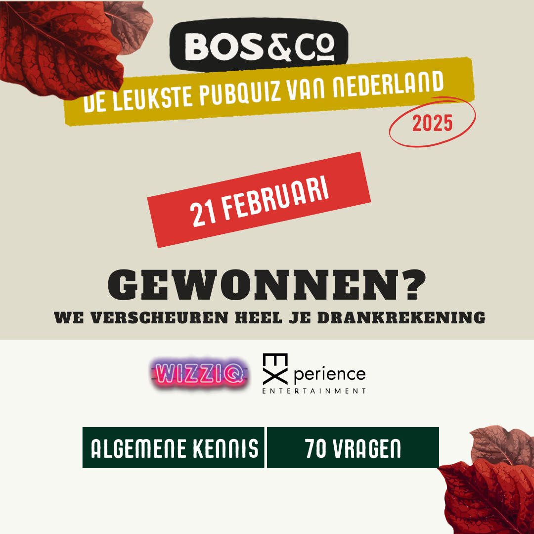 Pubquiz2 | Agenda | Bos & Co - Oosterhout