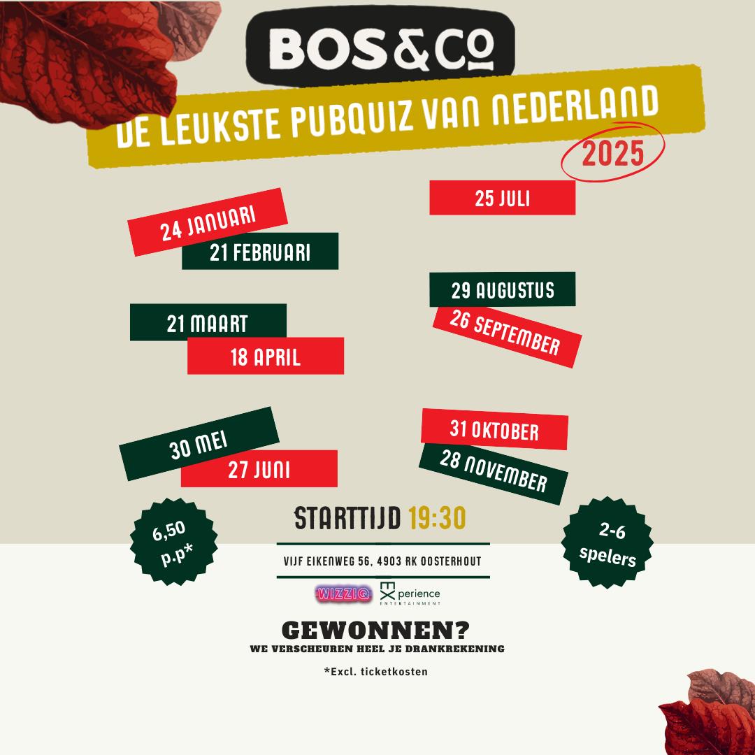 Bos en Co Thema Avonden